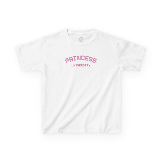Kids Tee - Princess University or Be Kind Graphics Kids T‑Shirt