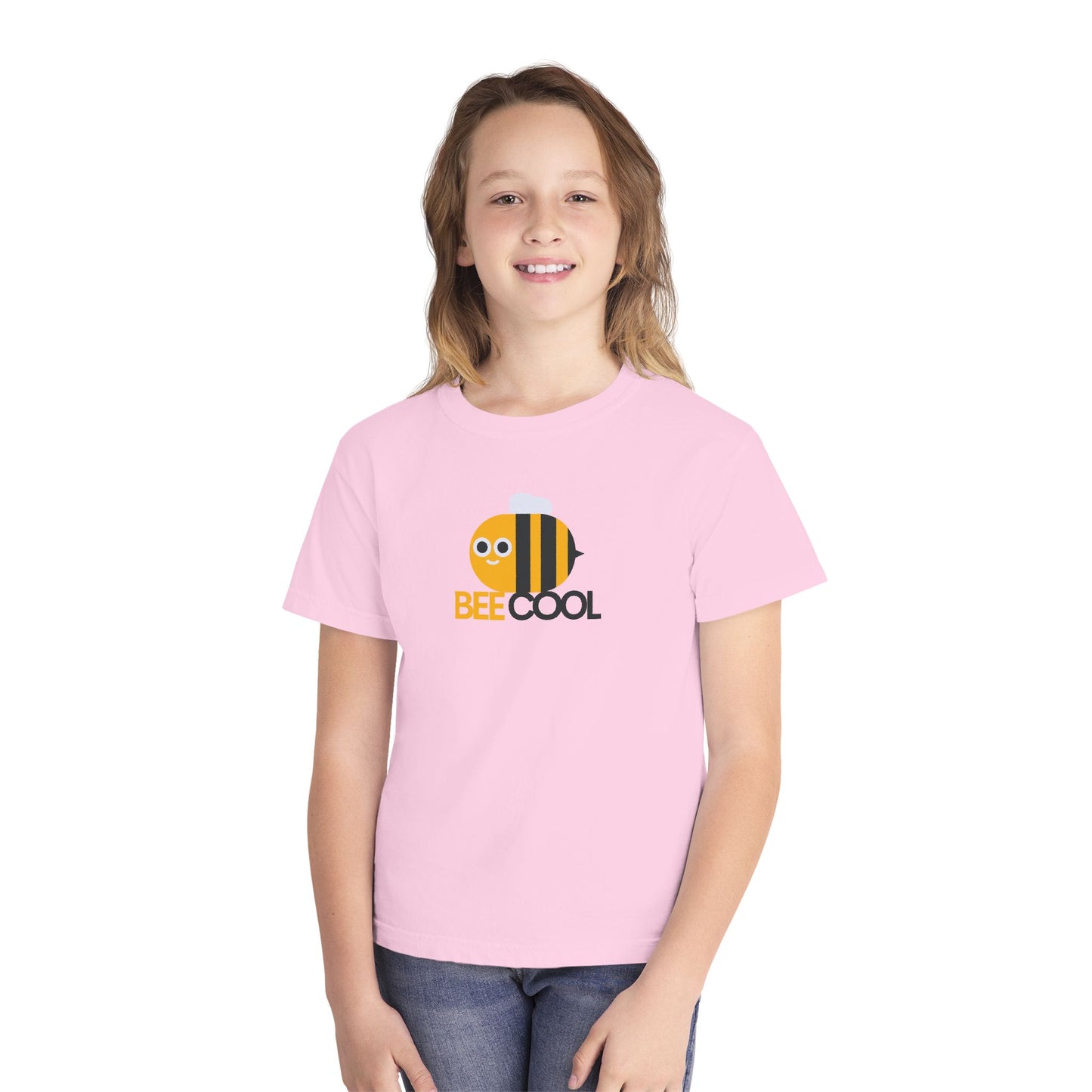 Bee Cool Youth T‑Shirt - Cute Bumblebee Graphic Tee