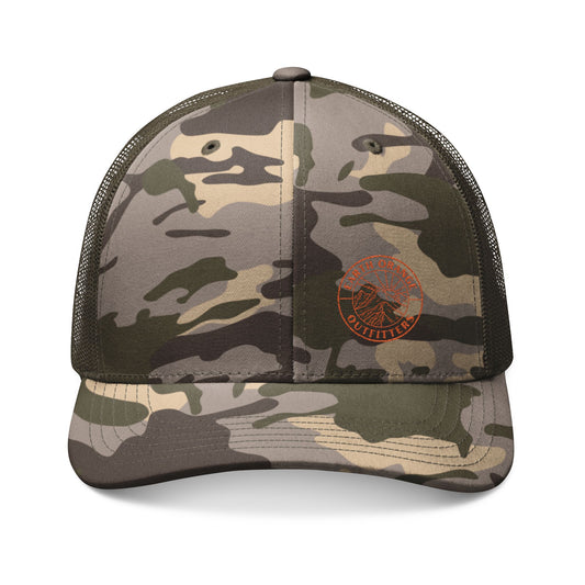 Camo Embroidered Trucker Hat - Outdoor Adventure Cap