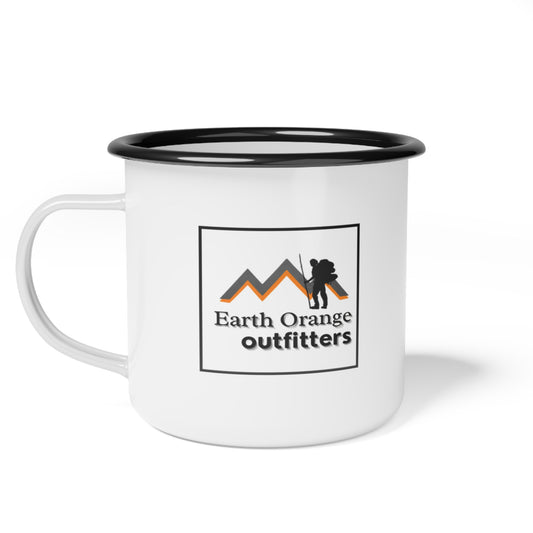 Enamel Camp Cup - Earth Orange Outfitters Logo