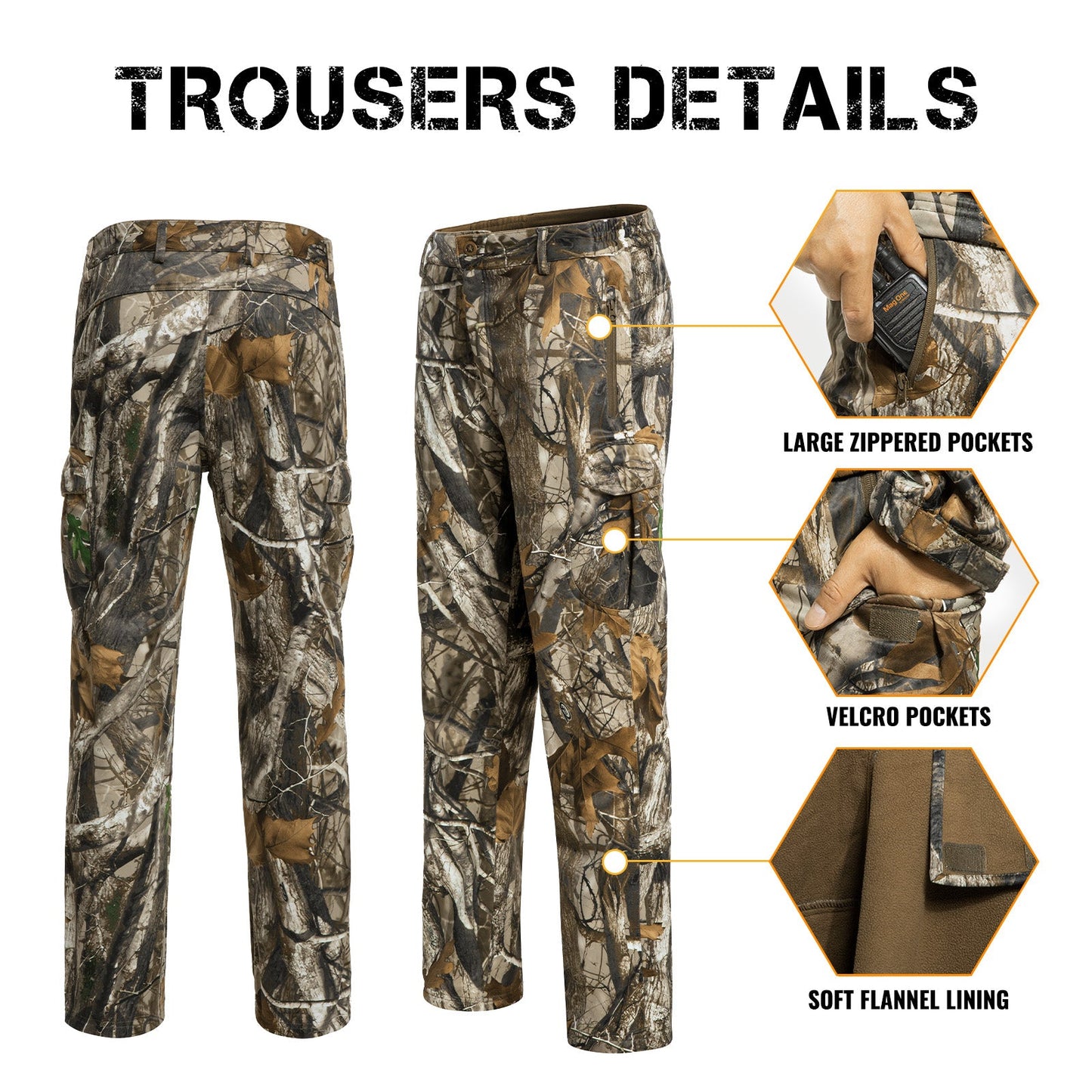 Hunting Gear Suit For Men Camouflage Windproof Jacket