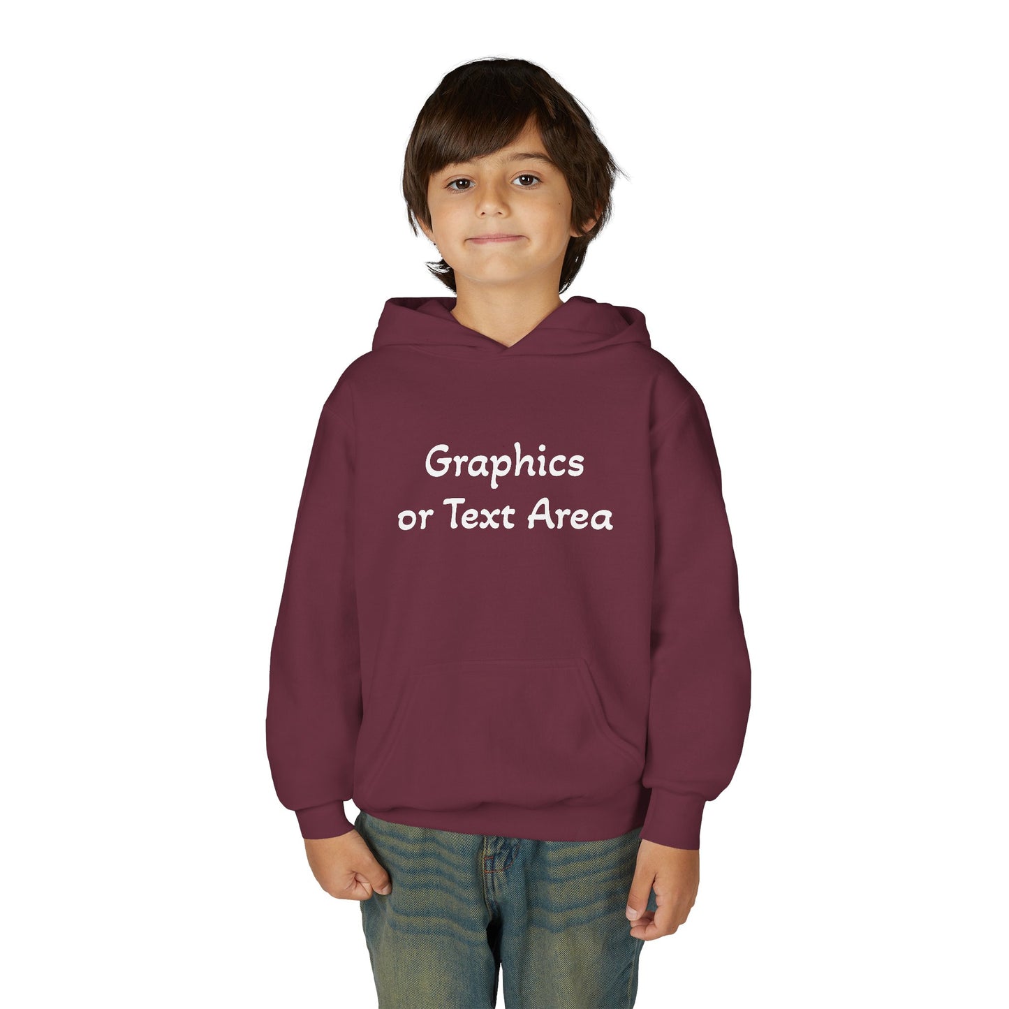 Custom Youth Hoodie — Create Your Own Kids Sweatshirt (Personalized Graphics & Text)