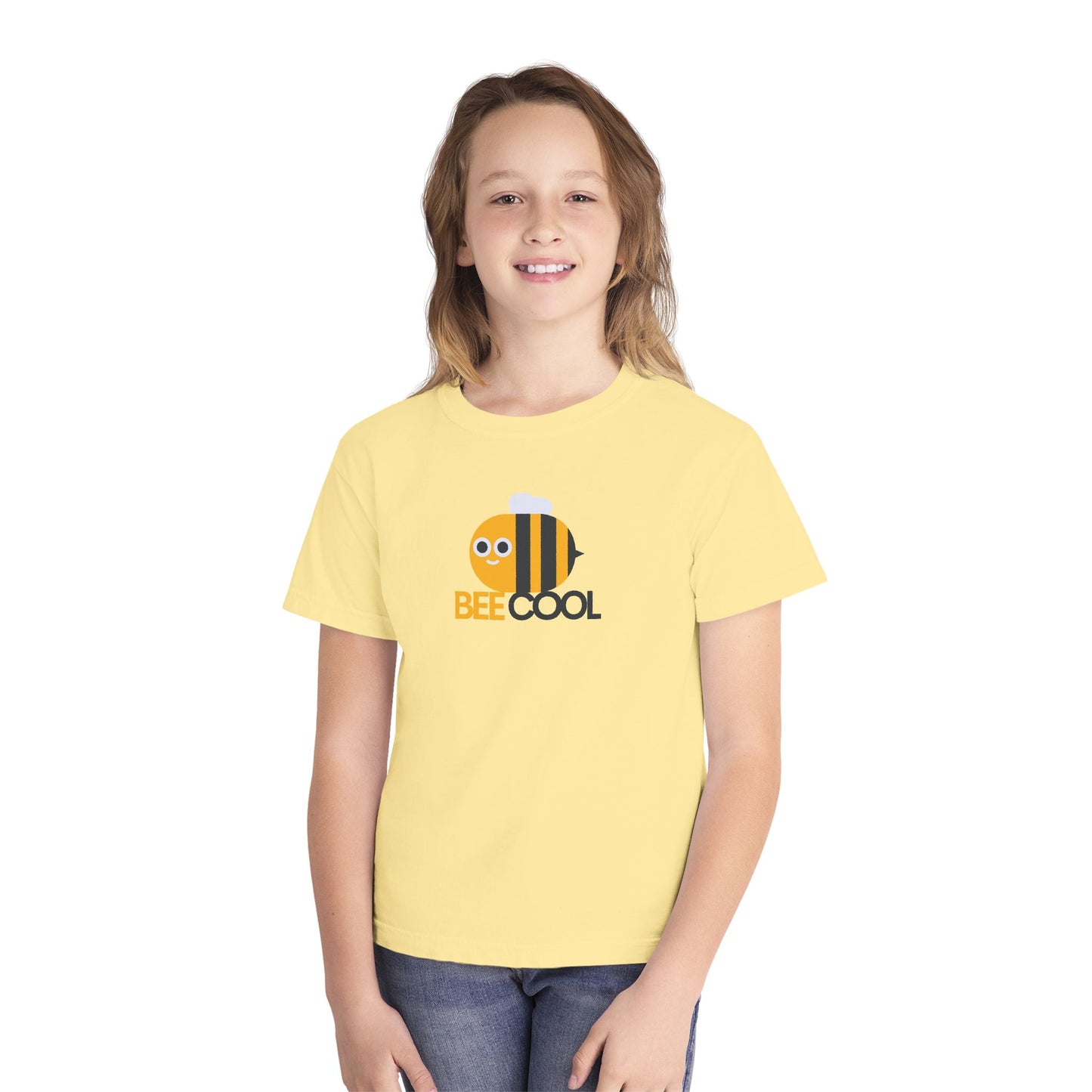 Bee Cool Youth T‑Shirt - Cute Bumblebee Graphic Tee