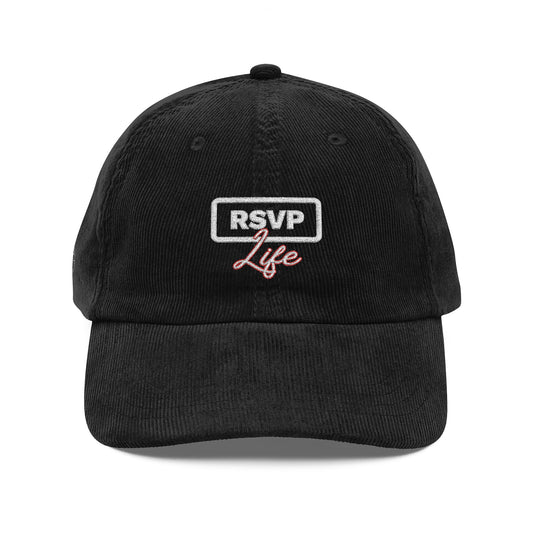 Cap – Vintage Corduroy RSVP Life Embroidery