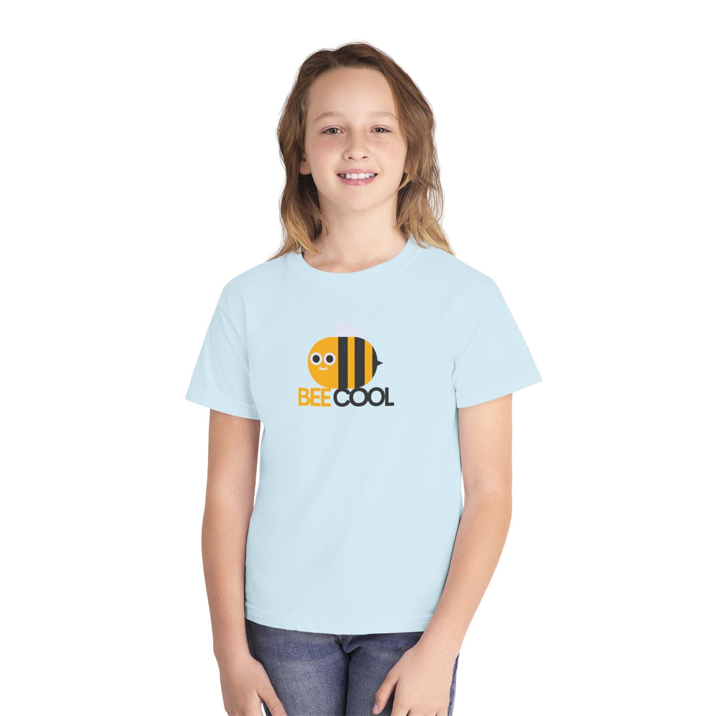 Bee Cool Youth T‑Shirt - Cute Bumblebee Graphic Tee