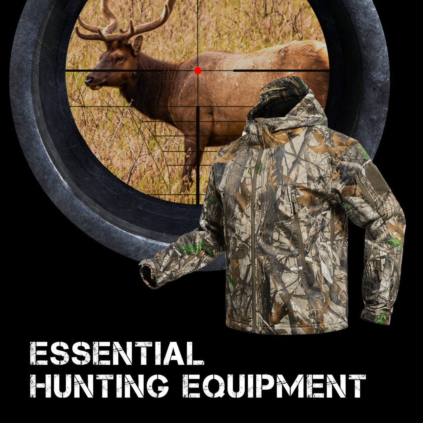 Hunting Gear Suit For Men Camouflage Windproof Jacket