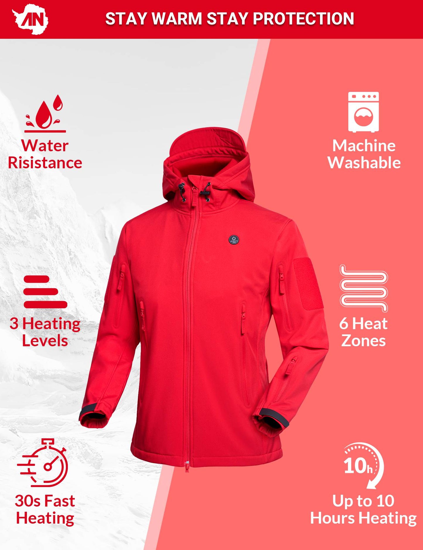 ANTARCTICA GEAR Lightweight Heated Jacket