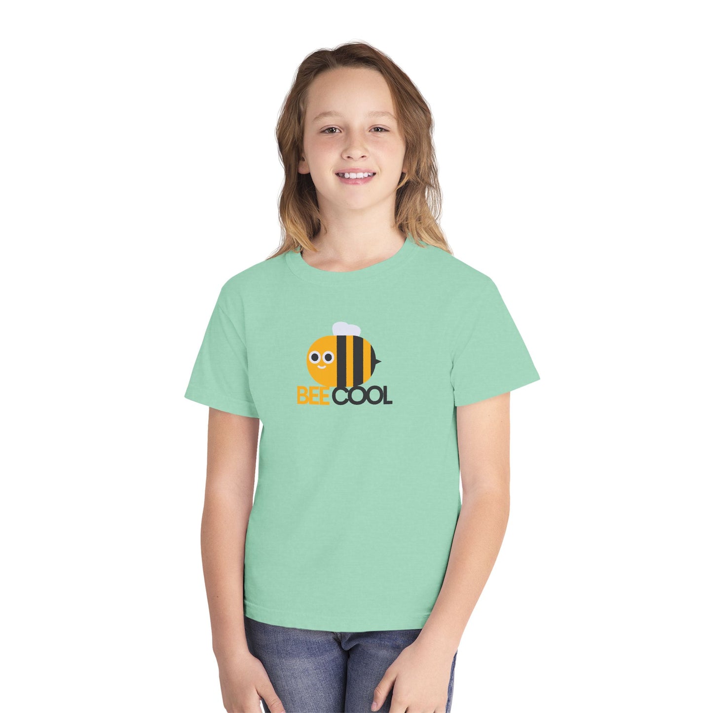 Bee Cool Youth T‑Shirt - Cute Bumblebee Graphic Tee