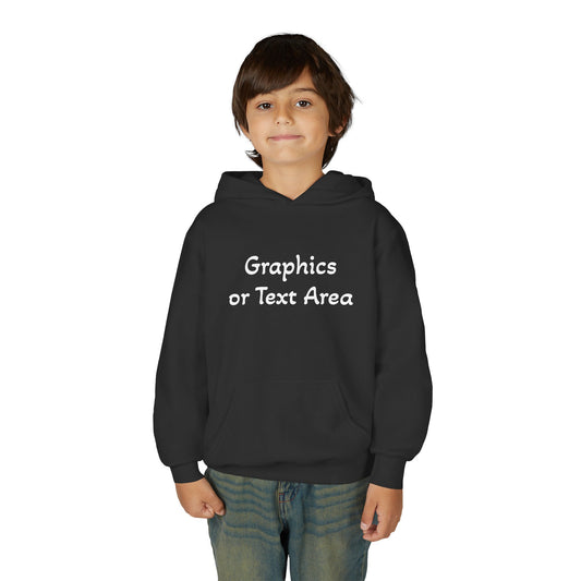 Custom Youth Hoodie — Create Your Own Kids Sweatshirt (Personalized Graphics & Text)
