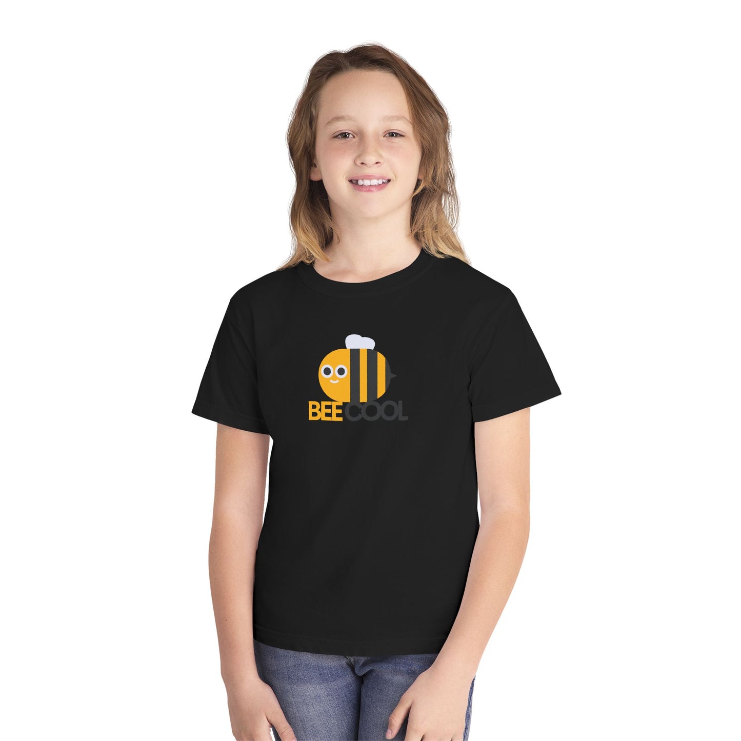 Bee Cool Youth T‑Shirt - Cute Bumblebee Graphic Tee