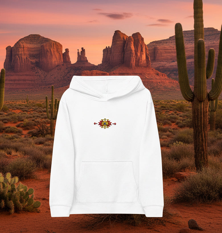 Embroidered Arizona Skies Kids Hoodie