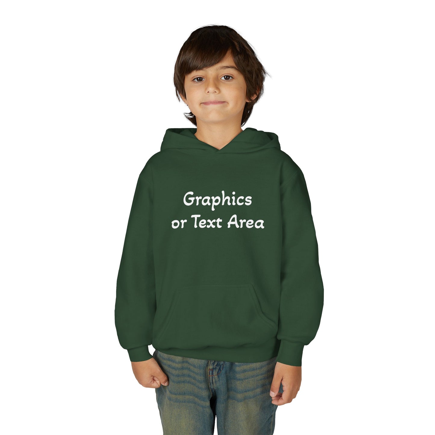 Custom Youth Hoodie — Create Your Own Kids Sweatshirt (Personalized Graphics & Text)