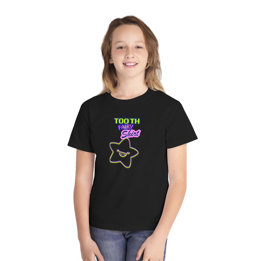 Youth Tee - 'Tooth Fairy Shirt' Cute Star Design (Kid's Bedtime Shirt)