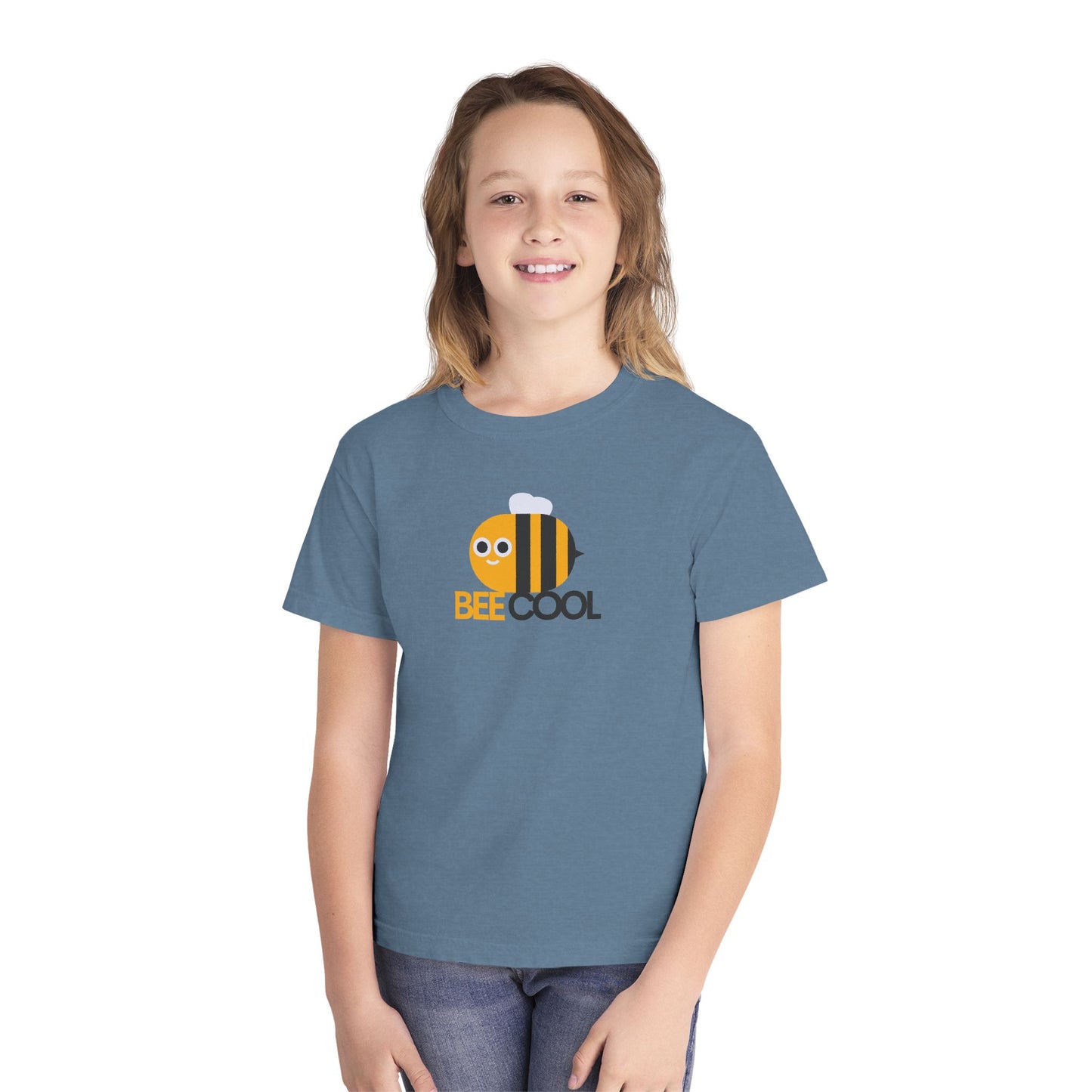 Bee Cool Youth T‑Shirt - Cute Bumblebee Graphic Tee