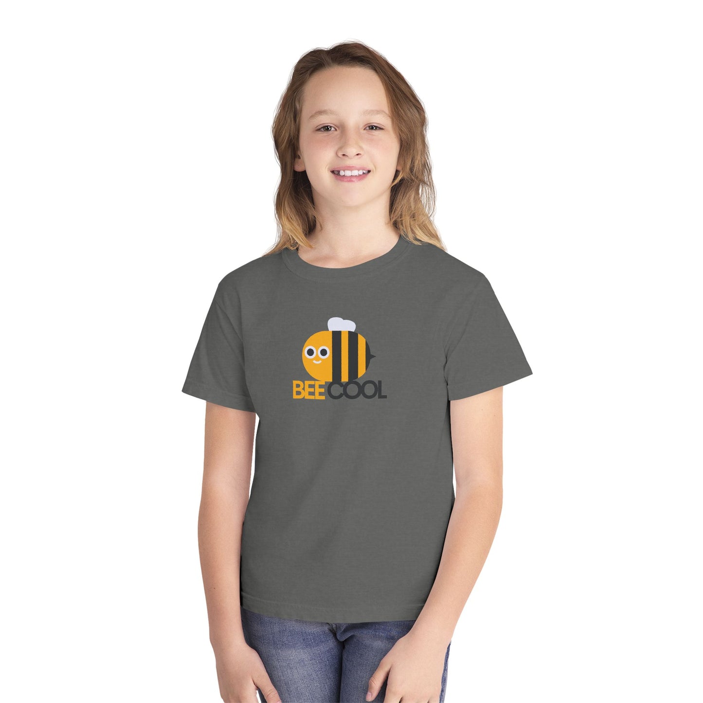 Bee Cool Youth T‑Shirt - Cute Bumblebee Graphic Tee